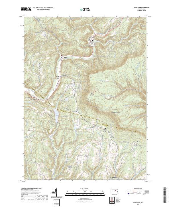 US Topo 7.5-minute map for Sonestown PA