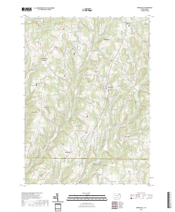 US Topo 7.5-minute map for Springville PA