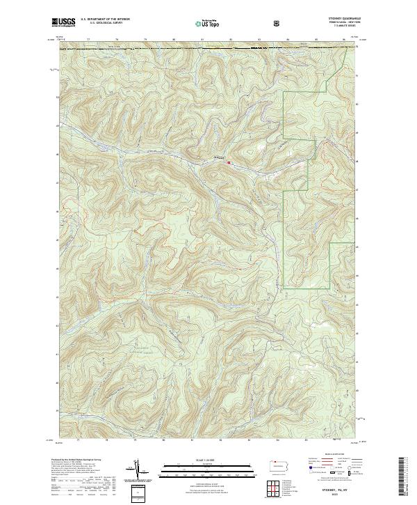 US Topo 7.5-minute map for Stickney PANY