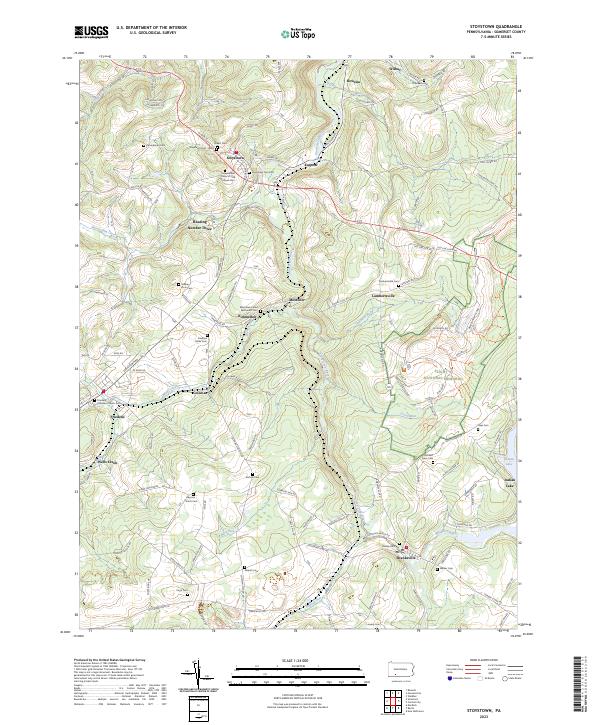 US Topo 7.5-minute map for Stoystown PA