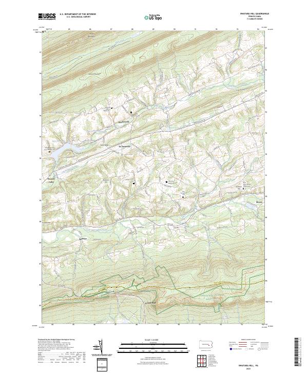 US Topo 7.5-minute map for Swatara Hill PA