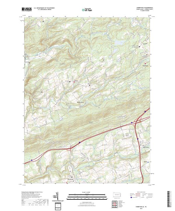 US Topo 7.5-minute map for Sybertsville PA