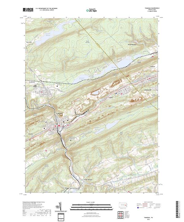 US Topo 7.5-minute map for Tamaqua PA