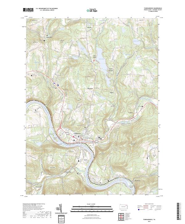 US Topo 7.5-minute map for Tunkhannock PA