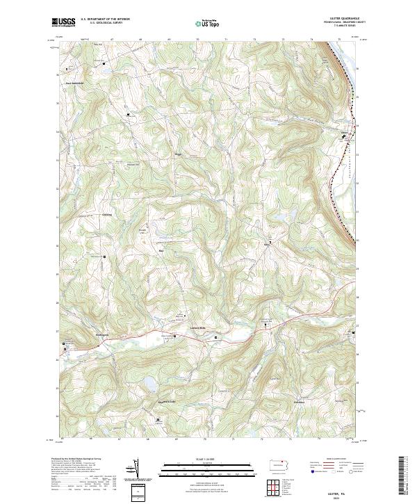 US Topo 7.5-minute map for Ulster PA