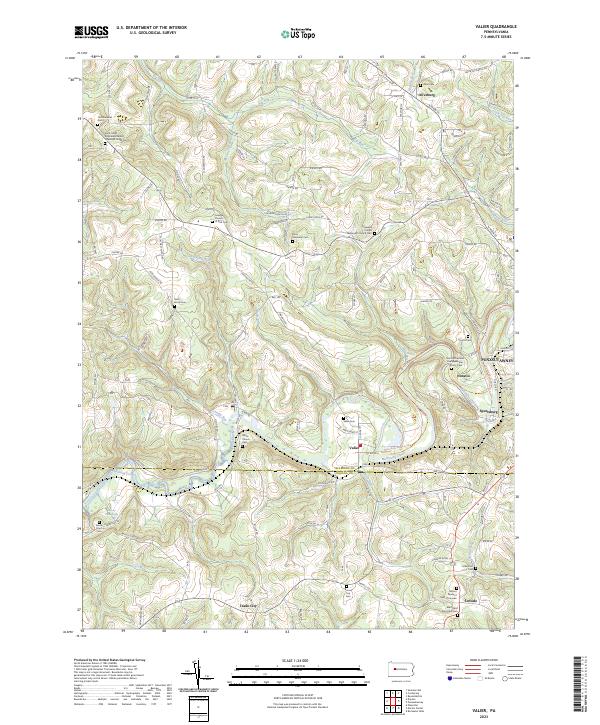 US Topo 7.5-minute map for Valier PA