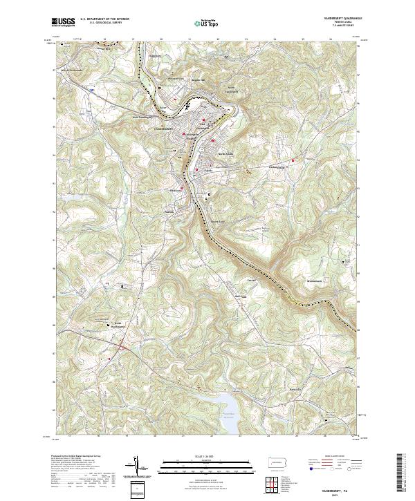 US Topo 7.5-minute map for Vandergrift PA