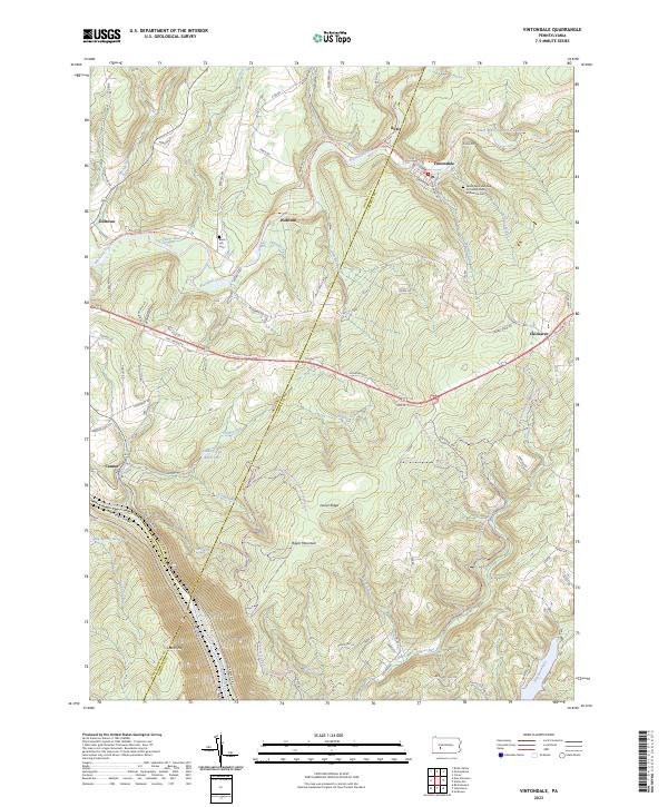 US Topo 7.5-minute map for Vintondale PA