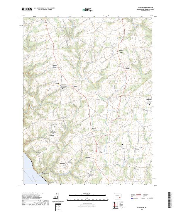 US Topo 7.5-minute map for Wakefield PA