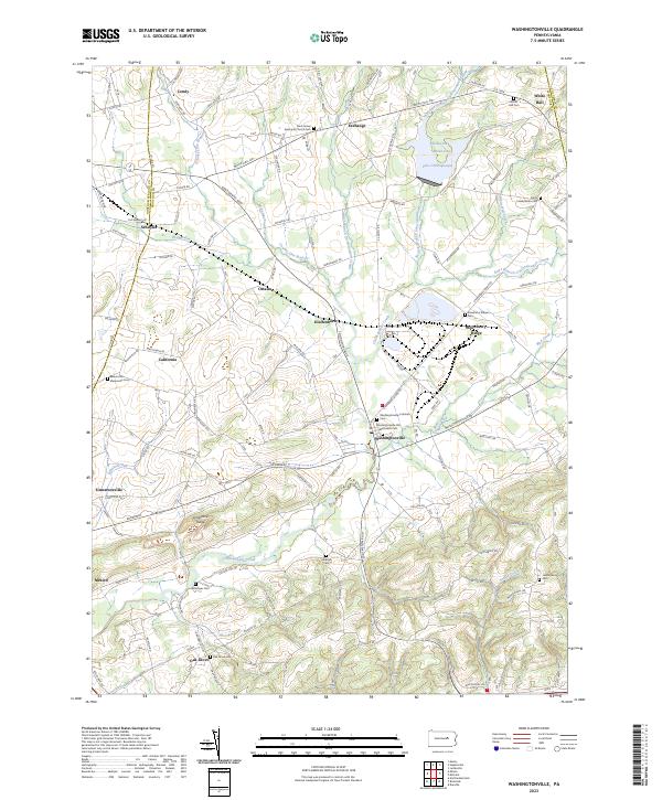 US Topo 7.5-minute map for Washingtonville PA