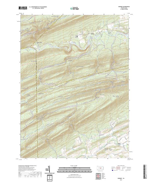 US Topo 7.5-minute map for Weikert PA