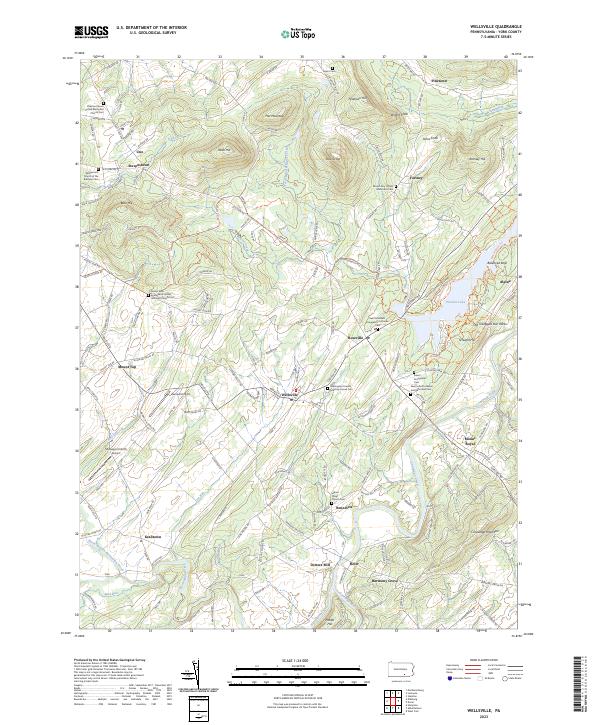 US Topo 7.5-minute map for Wellsville PA