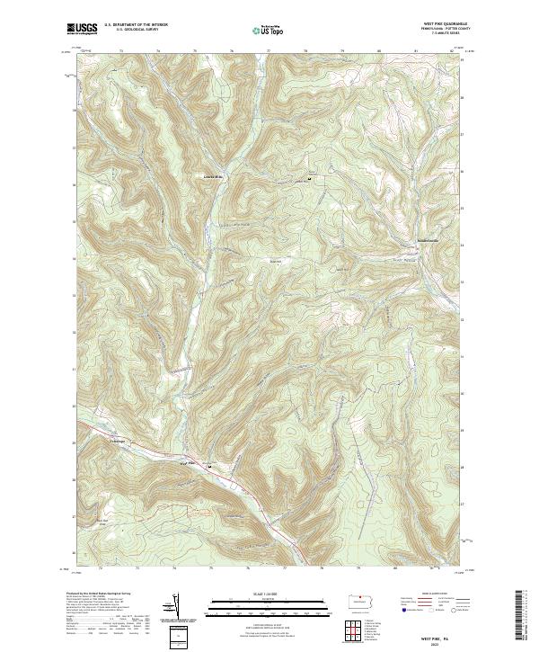 US Topo 7.5-minute map for West Pike PA