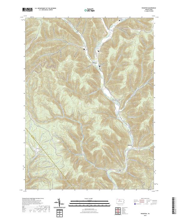 US Topo 7.5-minute map for Wharton PA