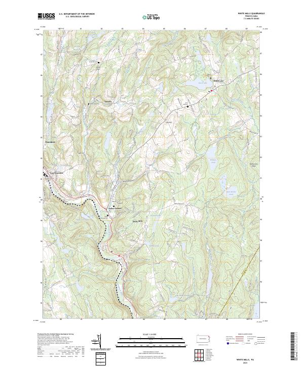 US Topo 7.5-minute map for White Mills PA