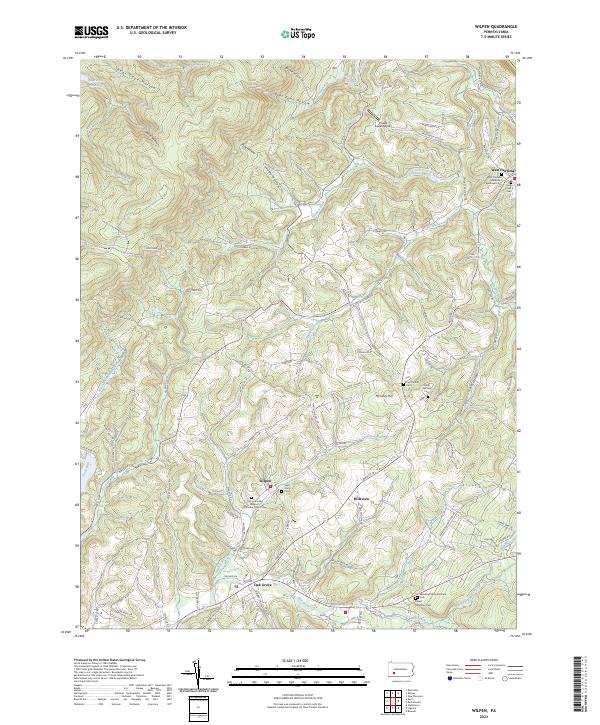 US Topo 7.5-minute map for Wilpen PA