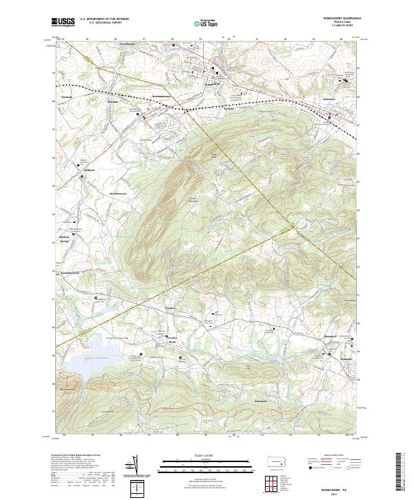 US Topo 7.5-minute map for Womelsdorf PA