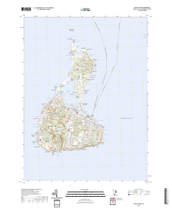 US Topo 7.5-minute map for Block Island RI