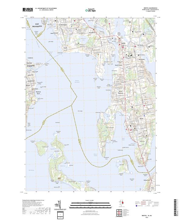 US Topo 7.5-minute map for Bristol RIMA