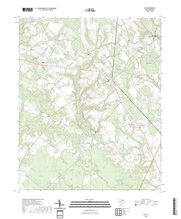 US Topo 7.5-minute map for Clio SC