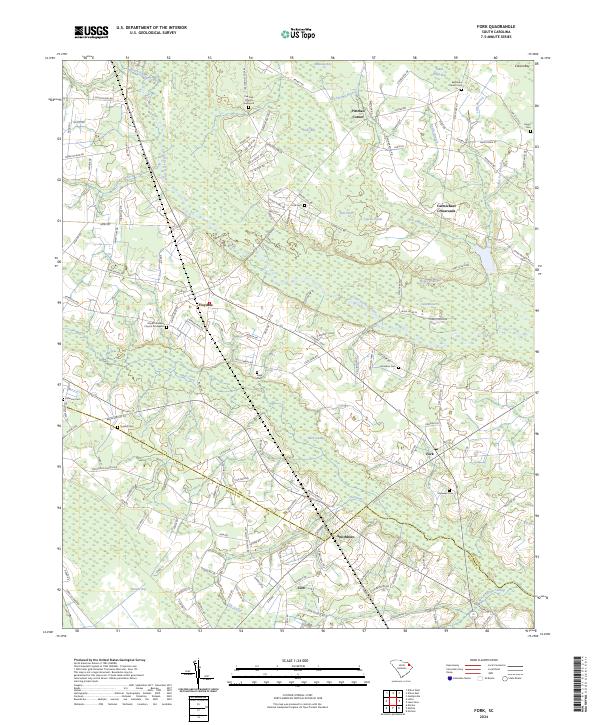 US Topo 7.5-minute map for Fork SC