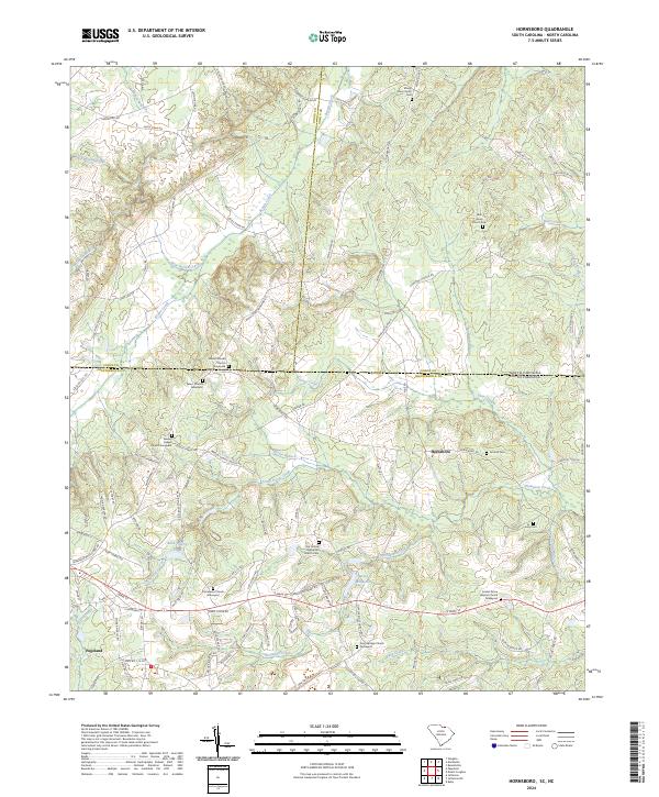 US Topo 7.5-minute map for Hornsboro SCNC