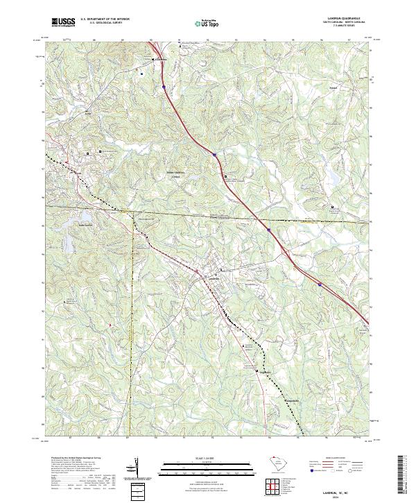 US Topo 7.5-minute map for Landrum SCNC