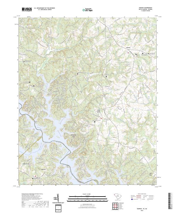 US Topo 7.5-minute map for Oakway SCGA