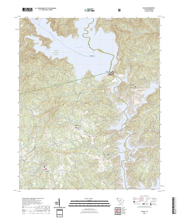 US Topo 7.5-minute map for Salem SC