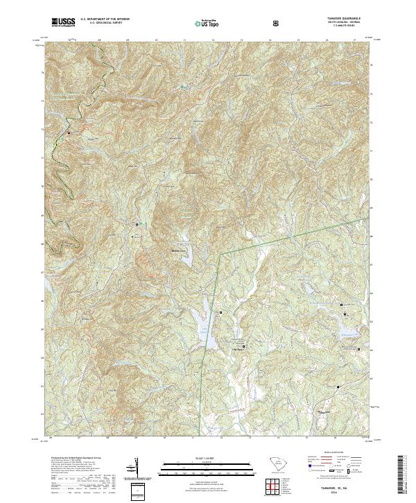 US Topo 7.5-minute map for Tamassee SCGA