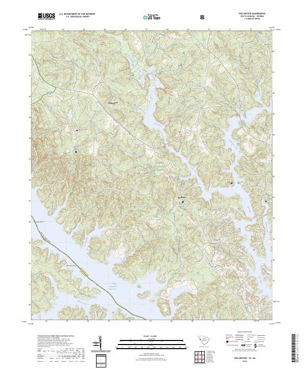 US Topo 7.5-minute map for Willington SCGA