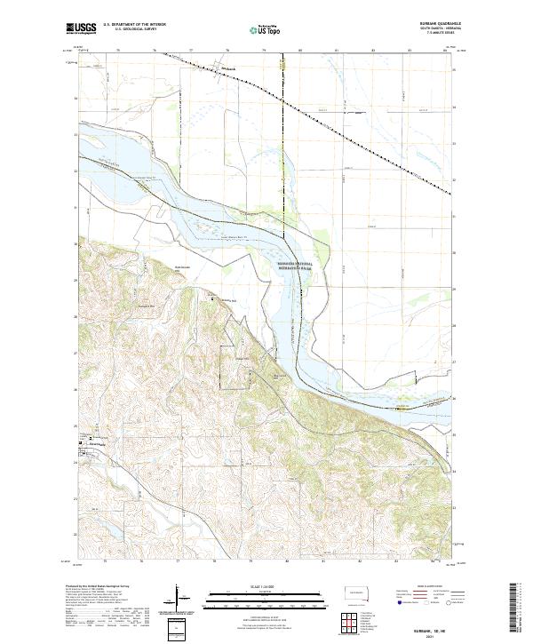 USGS US Topo 7.5-minute map for Burbank SDNE 2021