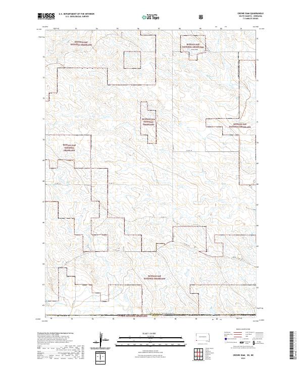 USGS US Topo 7.5-minute map for Crowe Dam SDNE 2021