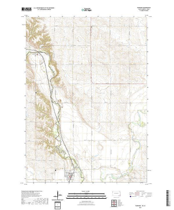 USGS US Topo 7.5-minute map for Fairview SDIA 2021