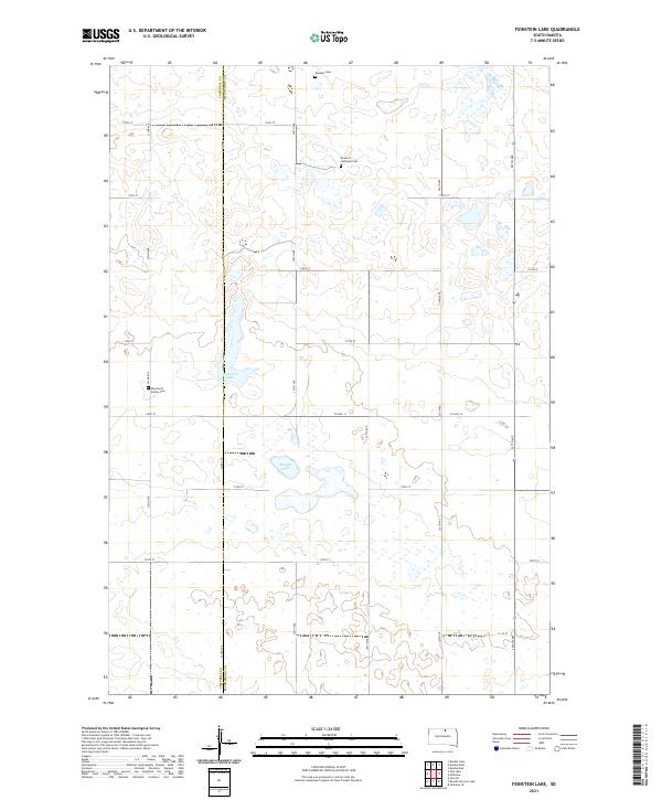 USGS US Topo 7.5-minute map for Feinstein Lake SD 2021