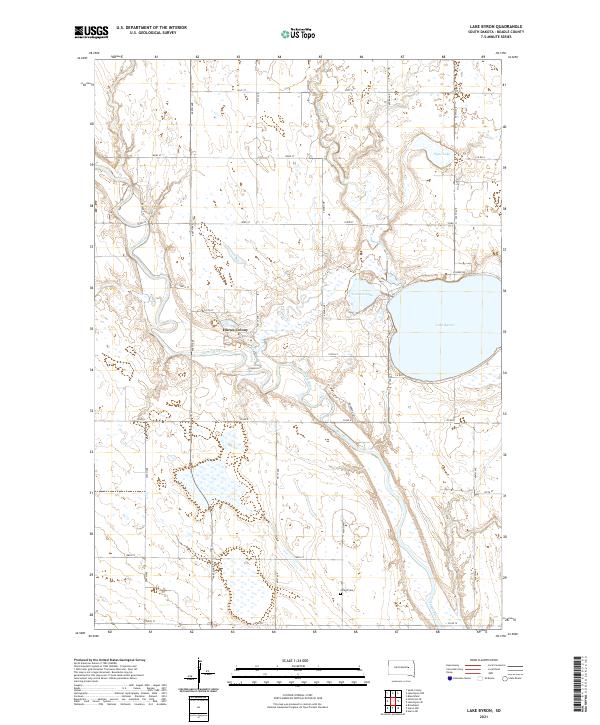 USGS US Topo 7.5-minute map for Lake Byron SD 2021