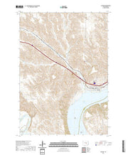 USGS US Topo 7.5-minute map for Oacoma SD 2021