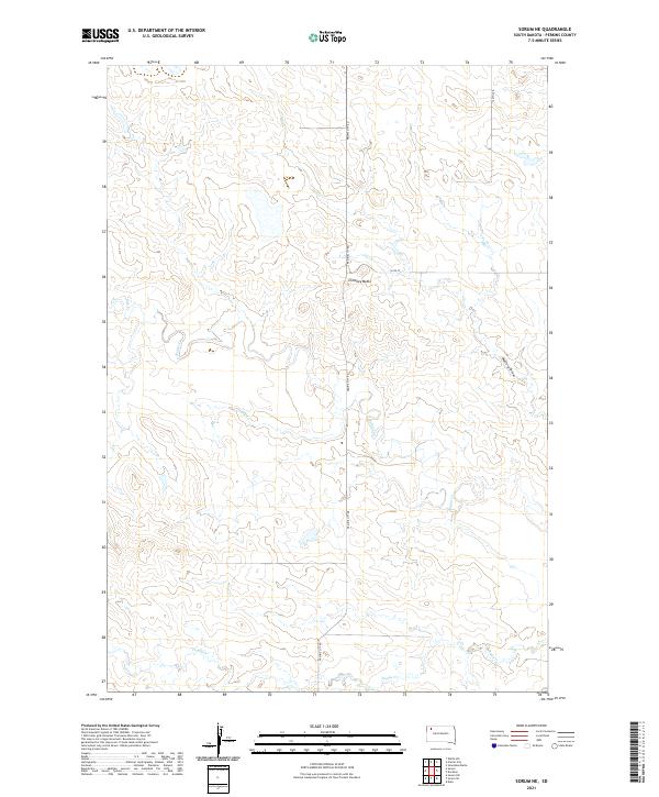 USGS US Topo 7.5-minute map for Sorum NE SD 2021