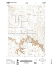 USGS US Topo 7.5-minute map for Wall SE SD 2021