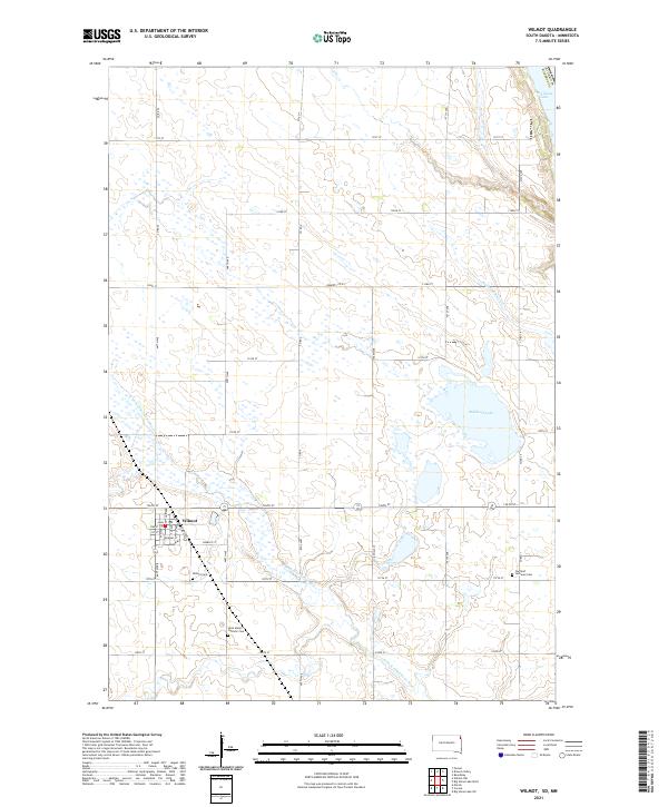 USGS US Topo 7.5-minute map for Wilmot SDMN 2021