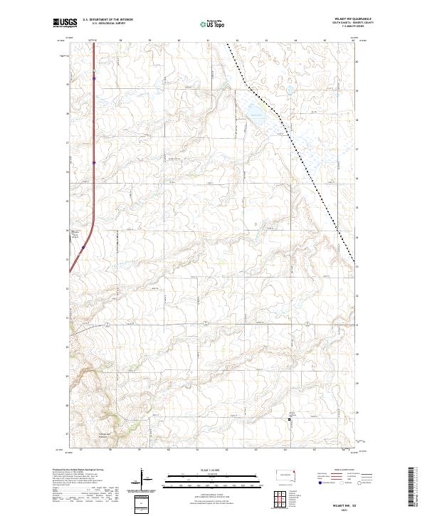 USGS US Topo 7.5-minute map for Wilmot NW SD 2021