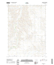 USGS US Topo 7.5-minute map for Wood North SD 2021