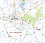 Bastrop County Tx Wall Map