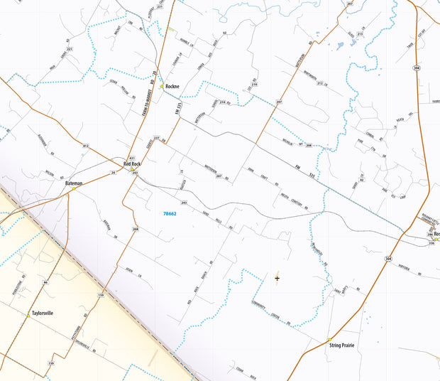 Bastrop County Tx Wall Map