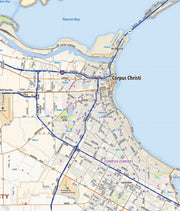 Corpus Christi Area Wall Map