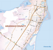 Corpus Christi Area Wall Map