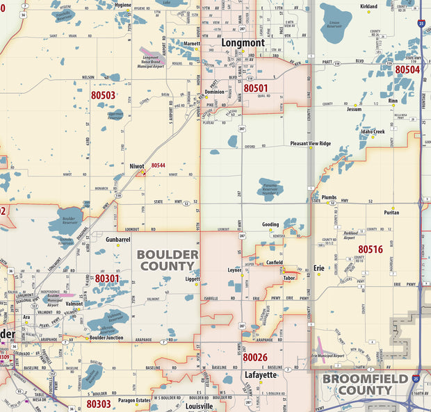 Denver Metro Area Zip Code Map