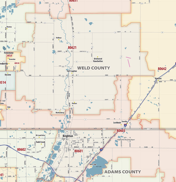 Denver Metro Area Zip Code Map