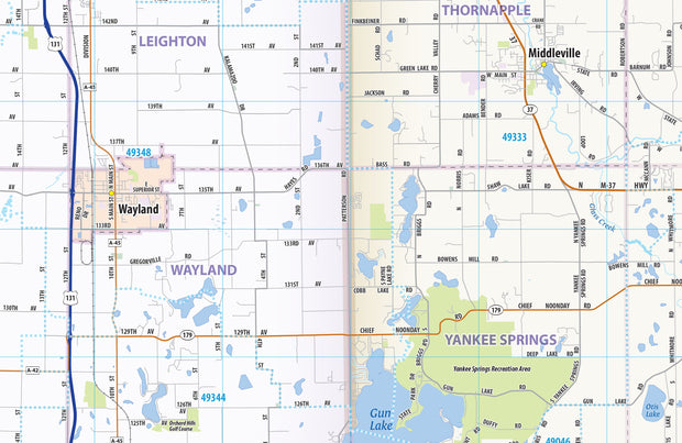 Grand Rapids Metro Area Wall Map