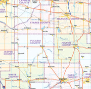 Indiana State Wall Map